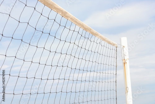 Fotomural Red de voleibol contra el cielo