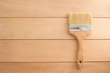 Wall Mural - paint brush  on wood