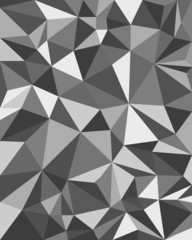 Wall Mural - Grey Triangles - Geometric Background, Polygonal design. Vector