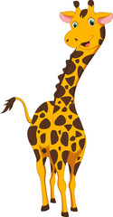 Wall Mural - cute girafe cartoon