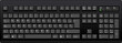 Black qwerty keyboard with SP spanish layout