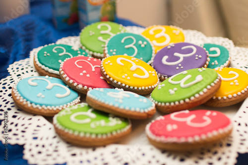 number 23 cookies birthday