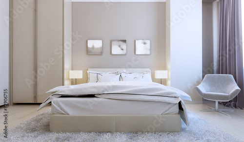 High Tech Bedroom Interior Kaufen Sie Diese Illustration