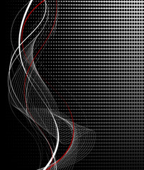 Aufkleber - abstract waves background - vector illustration