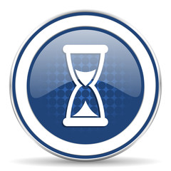 Poster - time icon hourglass sign