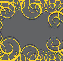 Swirl Gold And Black Background