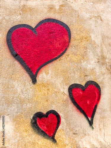 Fototapeta Graffiti Herz