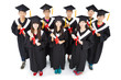 © Tom Wang - Group Of asian Students Celebrating Graduation