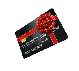 Sticker - Gift Credit Card Isolated