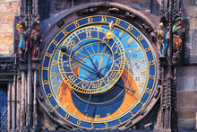 Famous Astronomical Clock Orloj In Prague