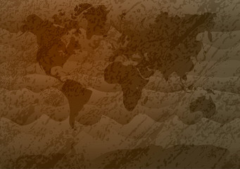  Vintage World map.