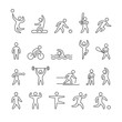 © karpenko_ilia - Outline figure athletes, different sports