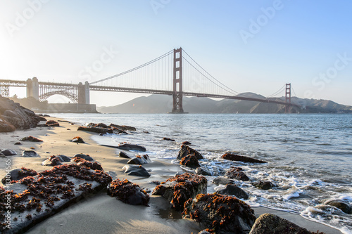 Naklejka - mata magnetyczna na lodówkę Golden gate bridge in San Francisco