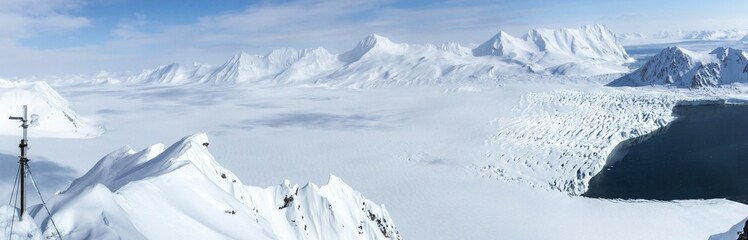 arctic winter in south spitsbergen