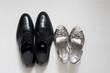 Male and female wedding shoes