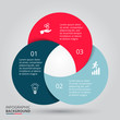 Vector circle element for infographic.