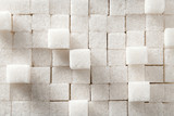 Fototapeta  - Sugar cubes background.