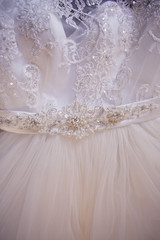 Detail of wedding dress