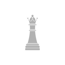 Simple icon chess queen.
