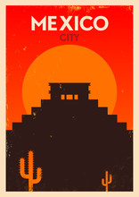 Mexico Vintage Poster Design