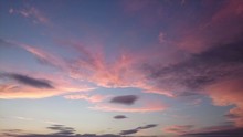 Timelapse Clouds On Sky During Sunset