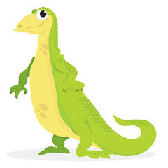  Cartoon Smiling Lizard