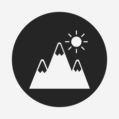 Wall Mural - mountain icon