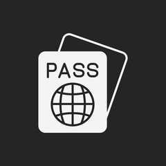 Poster - passport icon