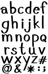 Sticker - Alphabets