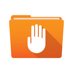 Wall Mural - Folder icon with a hand