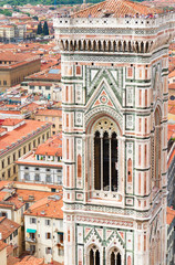 Wall Mural - bell tower of cathedral church, Florence, Italy