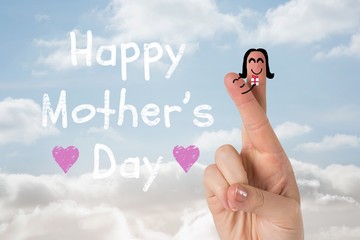 Poster - Composite image of fingers as a couple