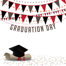 Graduation Day Background EPS 10 Vector 