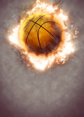 Wall Mural - Basketball background