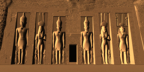 Wall Mural - temple of nefertari