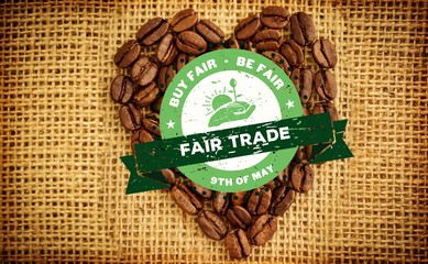 Poster - Composite image of fair trade graphic