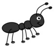 happy black ant