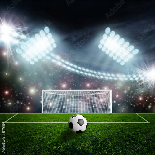 pilki-noznej-pilka-na-zielonej-stadium-arenie