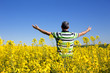 © MTaitas - happy man in rapseed plantation, freedom in rapseed plantation