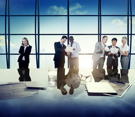 Wall Mural - Business People Corporate Team Discussion Office Concept