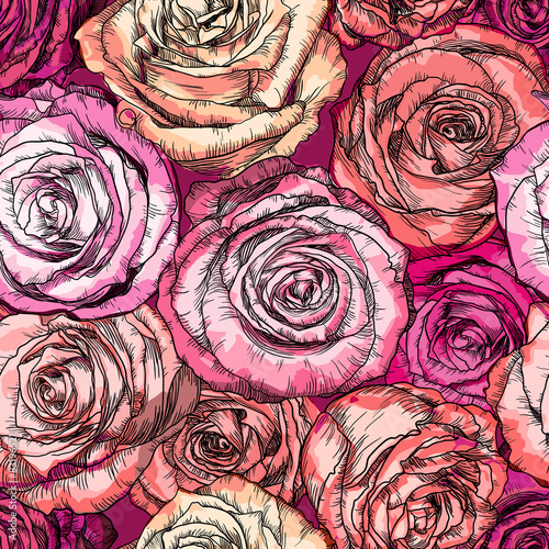 retro-wzor-z-kwiatami-rozy
