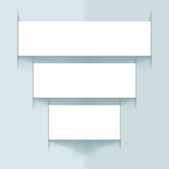 Poster - Ribbon Graphic Pyramid Design
