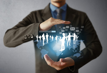 social network structure in hand