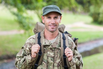 Poster - Soldier looking at camera
