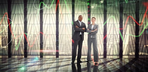 Poster - Composite image of confident business team