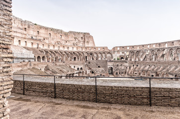 Wall Mural - ROME - JUNE 14, 2014: Roman Colosseum interior. Interior gallery