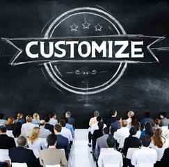 Wall Mural - Customize Customization Development Service Concept