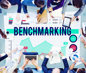 Sticker - Benchmarketing Finance Stock Marketing Business Concept