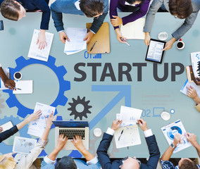 Poster - Startup Goals Growth Success Plan Business Concept