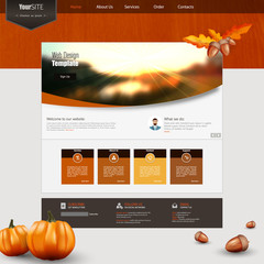 Wall Mural - Autumn Theme Website template